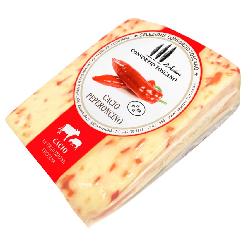 Consorzio Toscano Cacio Peperoncino Chili Käse 150g